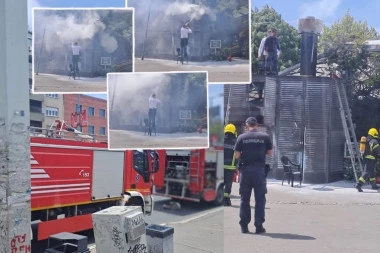 ZAPALIO SE "FRANŠ"! Gori poznati restoran na Autokomandi! (FOTO)
