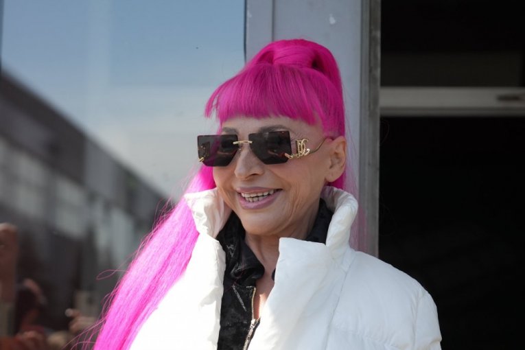 Zorica Brunclik na snimanju "Pinkovih zvezda"