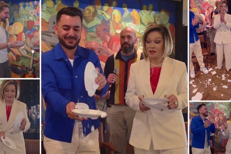 PLATES FLY ON ALL-ROUNDERS! Neda Ukraden and the handsome Greek caused CHAOS IN THE CAPITAL, hit video!