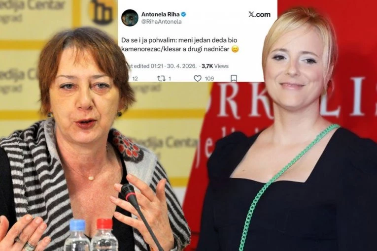 NISKI UDARCI! Čak se blokaderka Antonela Riha smeje Žaklini Tatalović na izjavu o navodnom dedi Hajdinu! (FOTO)