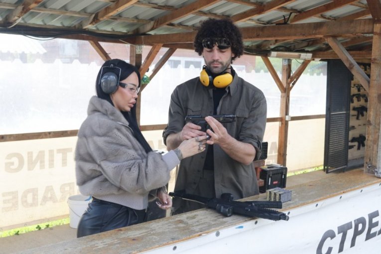 Anđela Veštica na strelištu Alpha u Beogradu
