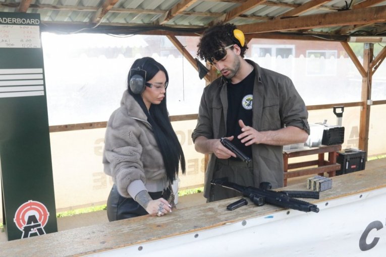 Anđela Veštica na strelištu Alpha u Beogradu