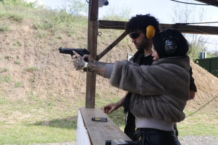 Anđela Veštica na strelištu Alpha u Beogradu