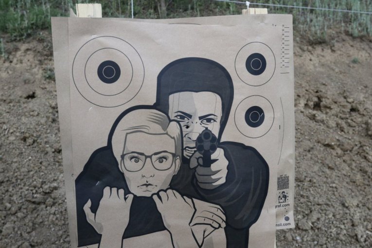 Anđela Veštica na strelištu Alpha u Beogradu