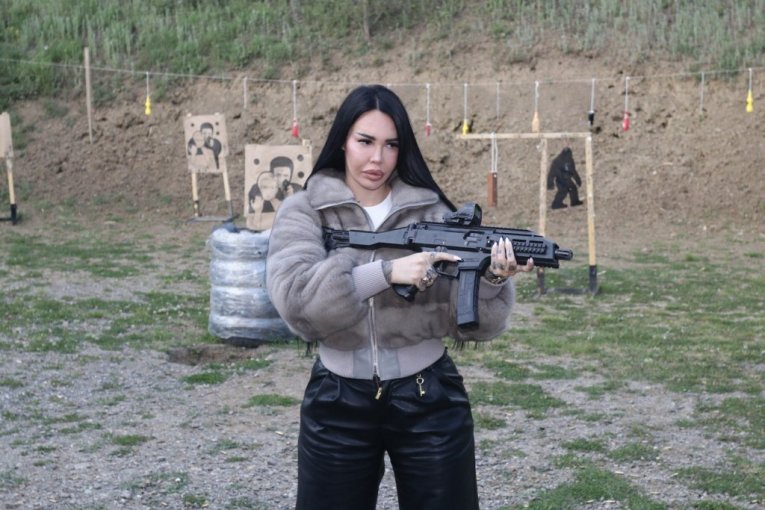 Anđela Veštica na strelištu Alpha u Beogradu