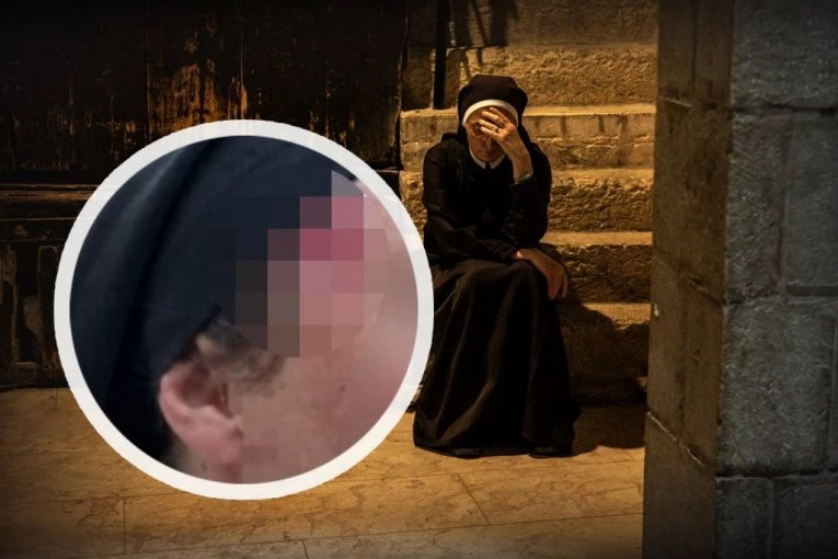NASILJE U SVETOJ ZEMLJI PODIGLO UZBUNU U CELOM HRIŠĆANSKOM SVETU: Muškarac oborio časnu sestru, pa počeo brutalno da je šutira (VIDEO)