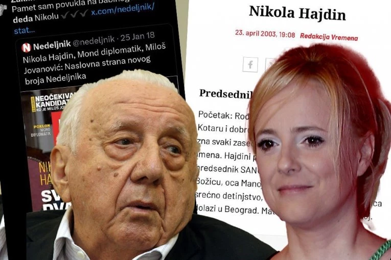 KOMPLETNO RAZMONTIRANA LAŽ ŽAKLINE TATALOVIĆ! Novi problem za novinarku N1: Tvrdila je da joj je baba sestra Nikole Hajdina, ALI ON NIJE IMAO SESTRU!