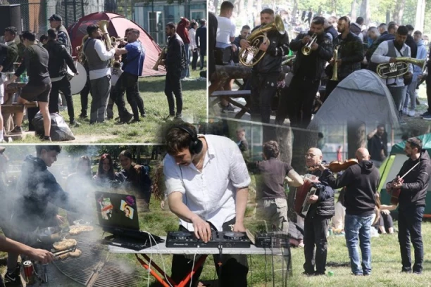 TRUBAČI ZAPALILI ATMOSFERU! Pogledajte kako mladi proslavljaju Prvi maj: Adom Ciganlijom se ori ova pesma (VIDEO)