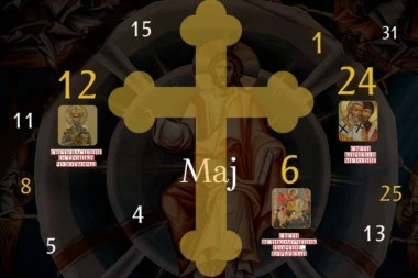 CRKVENI KALENDAR ZA MAJ 2026.
