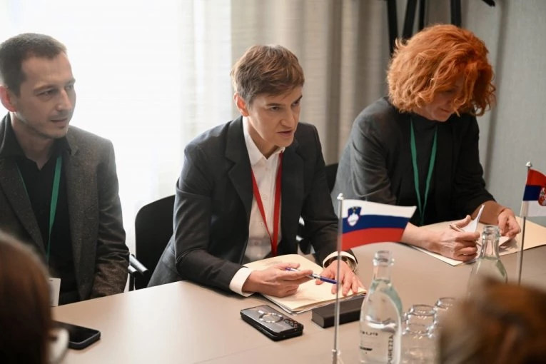 "ZAMISLITE KAD BI SVI KAČILI SVOJ PRLJAV VEŠ NA ZGRADAMA U CENTRU BEOGRADA!" Ana Brnabić iz Kopenhagena oštro o rektoru Đokiću i transparentu sa Narodne skupštine! (VIDEO)