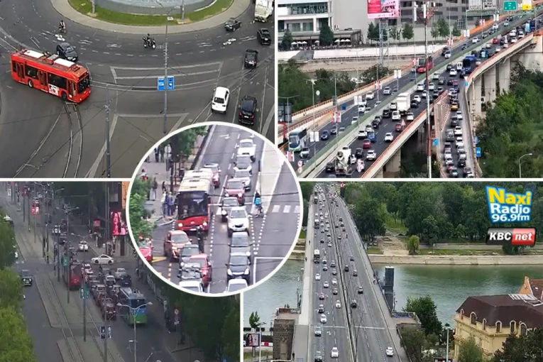KOLAPS U BEOGRADU! Velike gužve na Slaviji i Gazeli - naoružajte se strpljenjem! (FOTO)