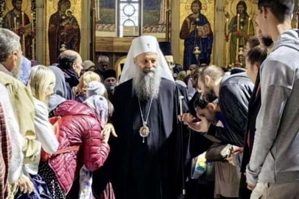 SLAVA CRKVE SVETOG MARKA: Patrijarhove reči odjeknule Tašmajdanom