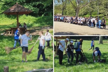 MLADE SNAGE SNS ZASUKALE RUKAVE! Velika akcija čišćenja Košutnjaka – poslata jaka poruka građanima
