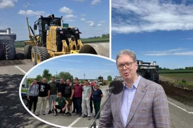 OBEĆANO-ISPUNJENO! Vučić u subotu najavio radove tokom posete Šidu, mašine u ponedeljak stigle na teren