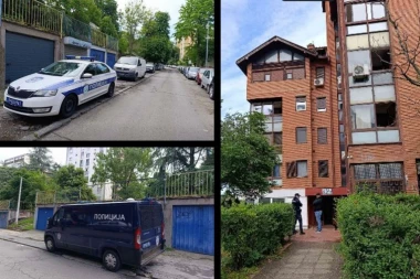"ČETIRI POLICAJCA NISU MOGLA DA JE SAVLADAJU!" Novi detalji zločina na Čukarici: Osumnjičenu na nosilima izneli iz stana! (FOTO)