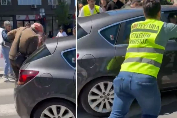 BLOKADERSKA BANDA! Izazvali saobraćajku kod Pravnog fakulteta! (VIDEO)
