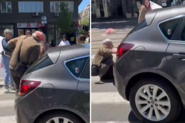 EVO U KAKVOM JE STANJU ČOVEK KOJI JE POVREĐEN KOD PRAVNOG FAKULTETA! Pokošen automobilom zbog blokaderskog divljanja!
