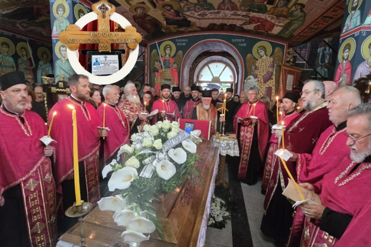NEĆEMO ZABORAVITI OVO OPRELO, I TO DA ŠKOLSKOG DRUGA PRVOGA ŠALJEMO U BOŽJE NARUČJE: Potresne reči jeromonaha Nikolaja na sahrani mladog sveštenika Bogdana