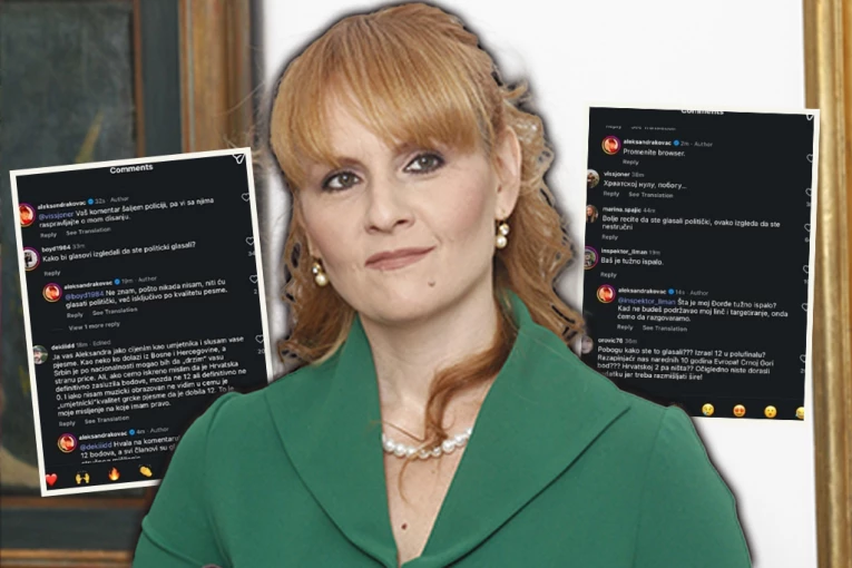 FANOVI LINČOVALI NAŠ STRUČNI ŽIRI! Aleksandra Kovač ugasila komentare  nakon glasanja na Evroviziji, BURA NA MREŽAMA!