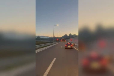 DRAMA NA MILOŠU VELIKOM! Vozio u KONTRASMERU kod tunela Laz, hitno upaljen RAZGLAS: Zaustavite vozila!