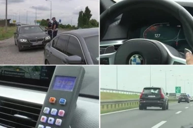 MRTAV PIJAN DIVLJAO BEZ DOZVOLE! Pogledajte snimak nasilničke vožnje na Novom Beogradu: Jurcao sa 182 km na sat (VIDEO)
