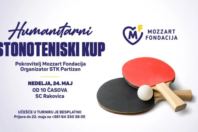 HUMANITARNI STONOTENISKI KUP: Fondacija Mozzart i STK Partizan u znaku sporta i solidarnosti