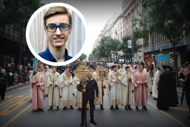 ON JE PONOS SRBIJE: Mladi genije iz Beograda nosi Časni krst na Spasovdanskoj litiji - osvojio 5 zlatnih medalja u jednom danu