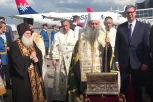 PRISUSTVOVAO PREDSEDNIK VUČIĆ! Pojas Presvete Bogorodice stigao u Srbiju: Svetinju knez Lazar odneo u Hilandar u 14. veku! (VIDEO)