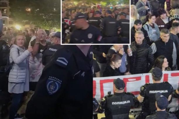 BLOKADERI NAPRAVILI HAOS U UŽICU! Najpre napali simpatizere SNS, a onda i narod koji je pokušao da ih zaštiti! (FOTO, VIDEO)