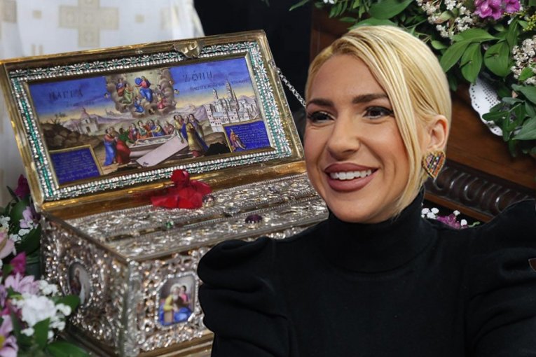 THE BELT OF THE HOLY VIRGIN WAS ALSO GREETED BY JOVANA JEREMIĆ! The presenter at the shrine: Thank you for hearing my voice! (PHOTO)