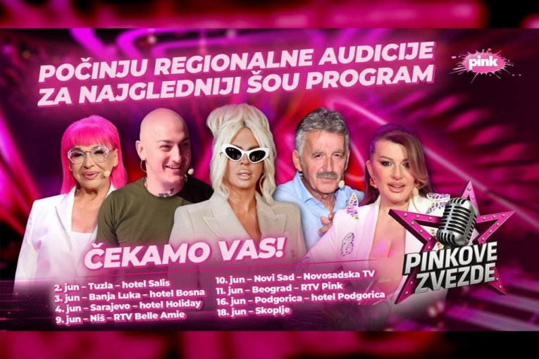 "PINKOVE ZVEZDE" OPENS DOORS TO NEW TALENTS: Auditions begin across the region!