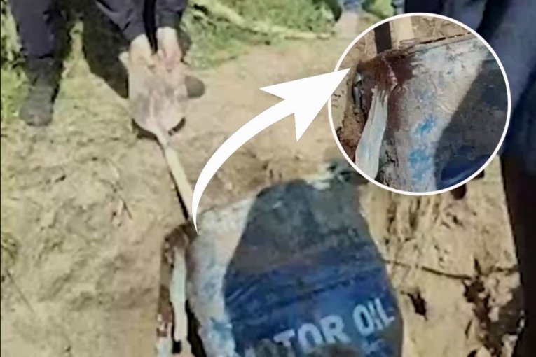 EXCLUSIVE FOOTAGE! THIS IS THE PLACE WHERE HUMAN REMAINS WERE FOUND! Police retrieve barrel suspected to contain Bajo's body