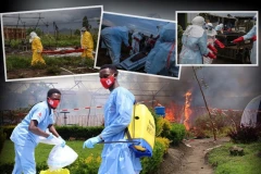 HAOS ZBOG EBOLE! BESNI ljudi upali u bolnicu i ZAPALILI objekat, pacijenti pobegli! (VIDEO)