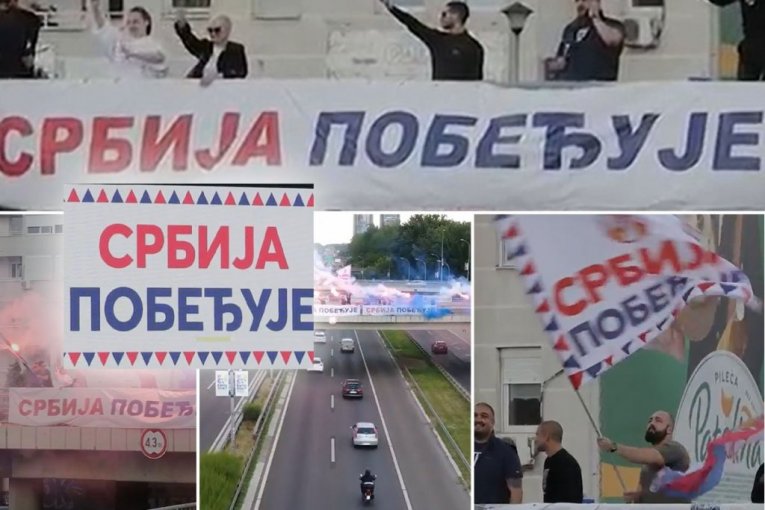 «СЕРБИЯ ПОБЕЖДАЕТ!» Народ оказывает поддержку Александру Вучичу
