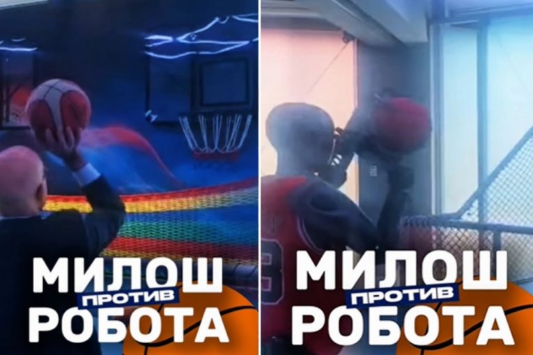 ВИДЕО! МИЛОШ ВУЧЕВИЧ СЫГРАЛ В БАСКЕТБОЛ С РОБОТОМ! Отправил важное послание из Пекина! (ВИДЕО)