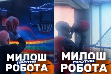 HIT VIDEO! MILOŠ VUČEVIĆ ODIGRAO BASKET SA ROBOTOM! Poslao važnu poruku iz Pekinga! (VIDEO)