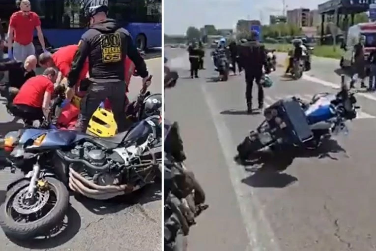 TROJICA PIJANIH BLOKADERA NA MOTOCIKLIMA IZAZVALA HAOS! Međusobno se ispovređivali na auto-putu! (VIDEO)