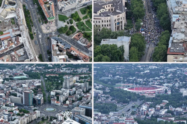PROTEST BLOKADERA PROPAO I PRE NEGO ŠTO JE POČEO! Mesta najavljenih okupljanja gotovo prazna - POGLEDAJTE SNIMKE IZ VAZDUHA (FOTO)