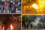 RATNO STANJE NA ULICAMA BEOGRADA! Blokaderi napadaju policiju, u toku je veliki sukob - OVO JE TRENUTAK KAD SU POLETELE KAMENICE I BAKLJE! (FOTO, VIDEO)