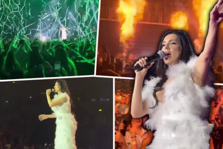 TANJA SAVIĆ IMALA PEH PRED IZLAZAK NA BINU! Evo šta se dogodilo u Areni Zagreb, PUBLIKA ODMAH SKOČILA! (VIDEO)