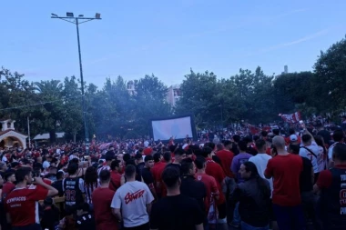GORI PIREJ! Crveno-bela žurka pred finale Evrolige (VIDEO)