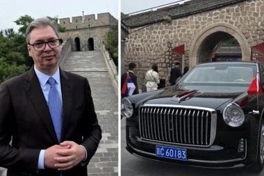 MOĆNO VOZILO ZA VUČIĆA: Crvena zastava od skoro MILION - Si ukazao veliku čast predsedniku Srbije! (FOTO)