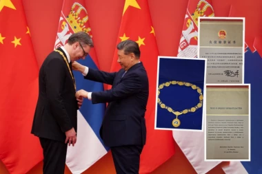 "U ZNAK PRIZNANJA ZA NJEGOVE DUGOROČNE ZASLUGE!" Ovo je orden kojim je odlikovan predsednik Vučić u Kini - reči u ukazu dokaz nepokolebljivog prijateljstva! (FOTO)