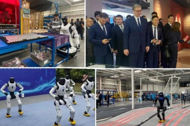OVAKO SE IGRALO SRPSKO KOLO USRED KINE! ROBOTI OPLELI MORAVAC! Vučić oduševljen: Priznajem, igraju bolje od mene! (VIDEO)