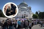 DA LI ĆE OSVEŠTANIH TRAKICA IZNAD POJASA PRESVETE BOGORODICE BITI DOVOLJNO ZA SVE? Redovi ispred Hrama Svetog Save i danas nepregledni