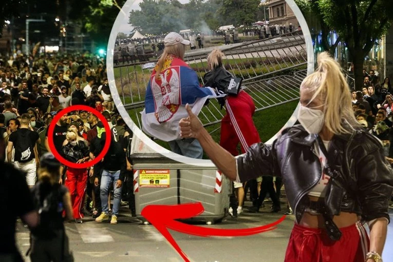 POGLEDAJTE PRAVO LICE "SIROTE" BLOKADERKE! Ovo je žena koja je kažnjena zbog pravljenja nereda na Slaviji (FOTO)