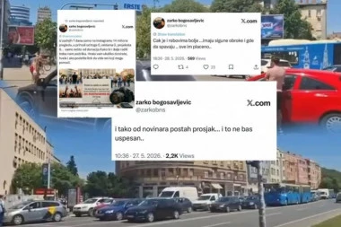 POGAČAR I BOGOSAVLJEVIĆ SE LUDIRAJU U NOVOM SADU: Blokadom raskrsnice maltretiraju građane (VIDEO)