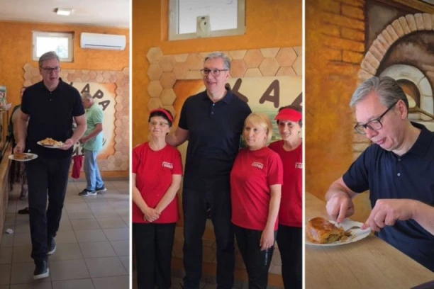 "POSLE KINE KRENUO U NAROD!" Predsednik Vučić kupio burek i objavio HIT SNIMAK! (VIDEO)