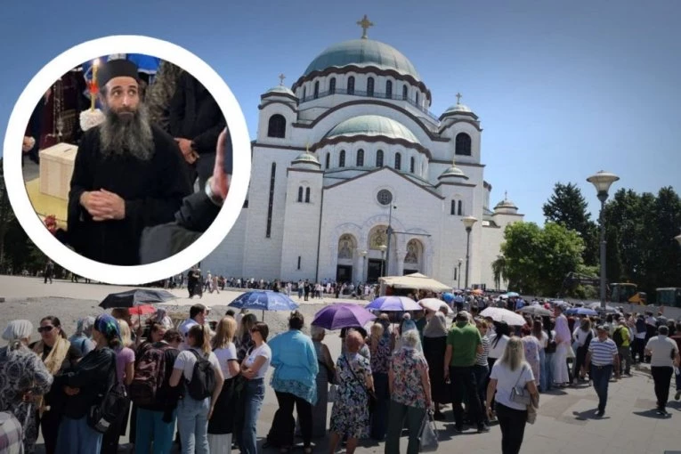 “BOG VOLI SRBIJU!”: Poruka Srbima svetogorskog monaha Teodohosa, koji bdi nad Pojasom Presvete Bogorodice u Hramu Svetog Save