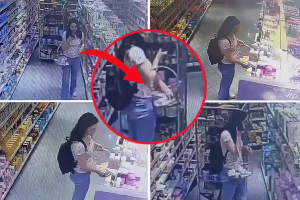 BLOKADERKA UHVAĆENA U KRAĐI! Miljana Marjanović uzimala KREME u prodavnici, mislila da je NIKO NE VIDI ŠTA RADI (VIDEO)
